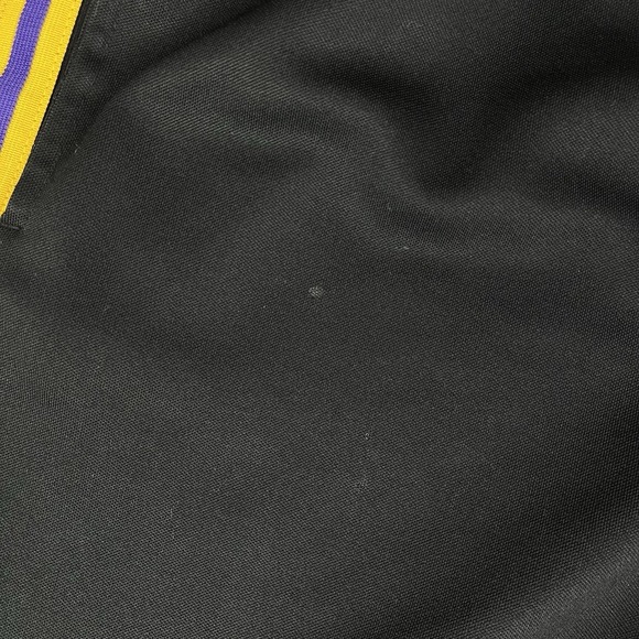 Nike Team Los Angeles Lakers Pants Size L Warm-up 61 Retro Black Ankle Button - Picture 4 of 16